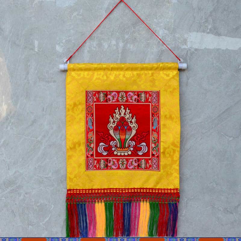 Wadżra Pomyślne Symbole Duchowa Moc Sztuka Ścienna