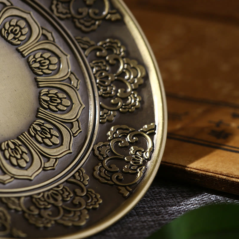 Buddha Stones Lotos Smok Feniks Osiem Pomyślnych Symboli Stop Cynkowy Uchwyt Na Kadzidełka Uzdrawiający Kadzielnica Dekoracja