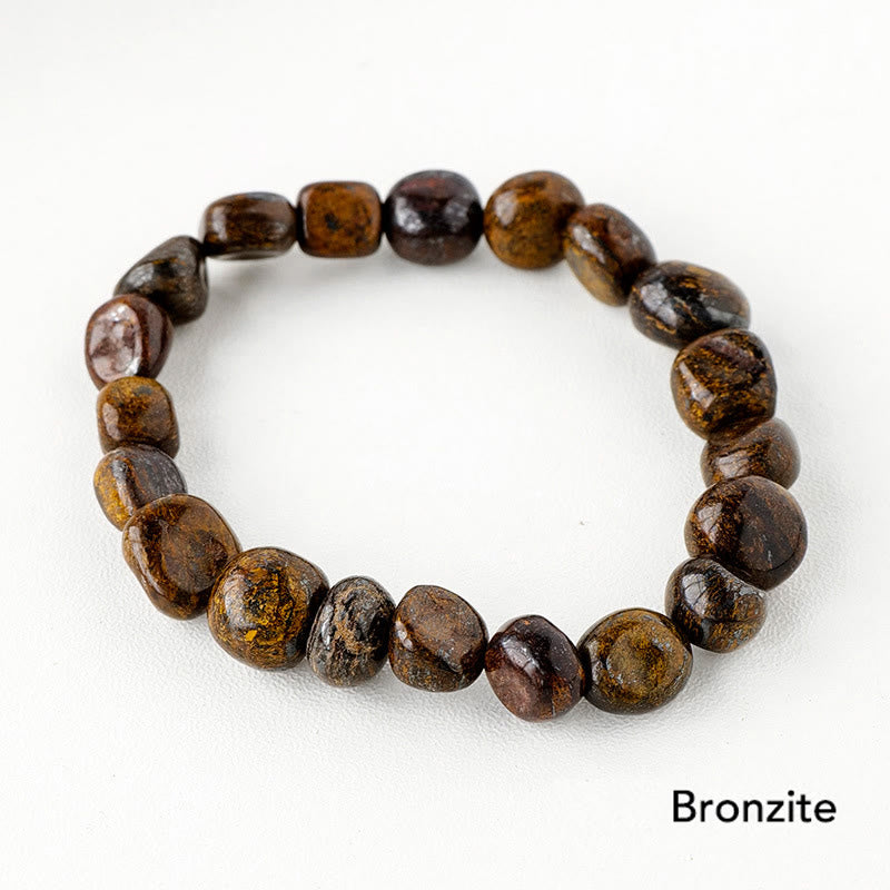 Naturalna nieregularna bransoletka z kryształu kamiennego na rzecz świadomości duchowej