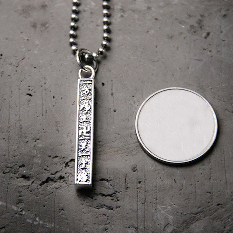 Buddha Stones 925 Srebro Sterling Tybetański Om Mani Padme Hum Budda Swastyka Symbol Mądrości Naszyjnik Wisiorek - image 4