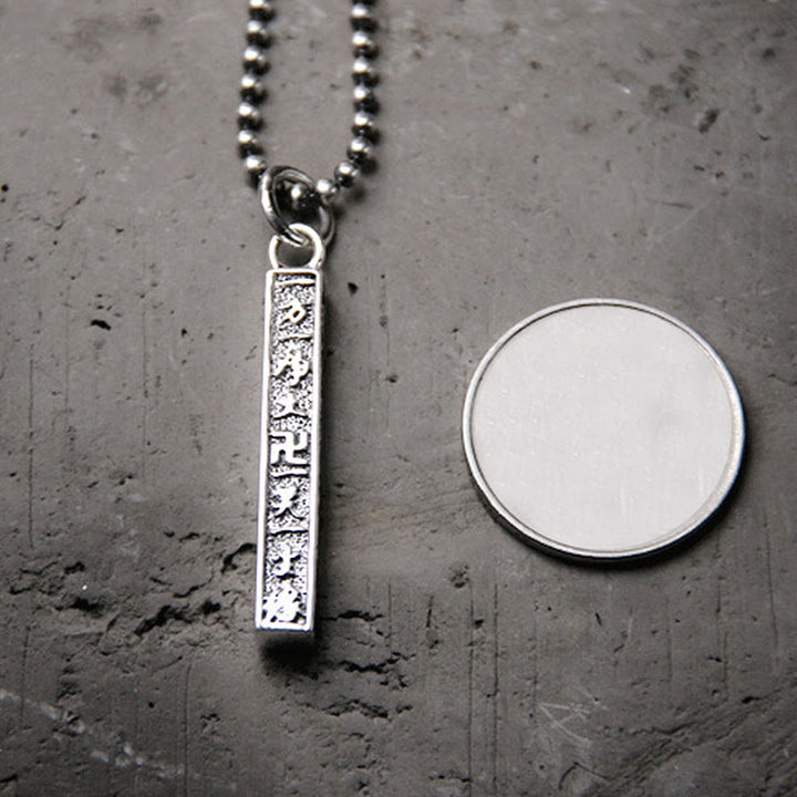 Buddha Stones 925 Srebro Sterling Tybetański Om Mani Padme Hum Budda Swastyka Symbol Mądrości Naszyjnik Wisiorek - image 4