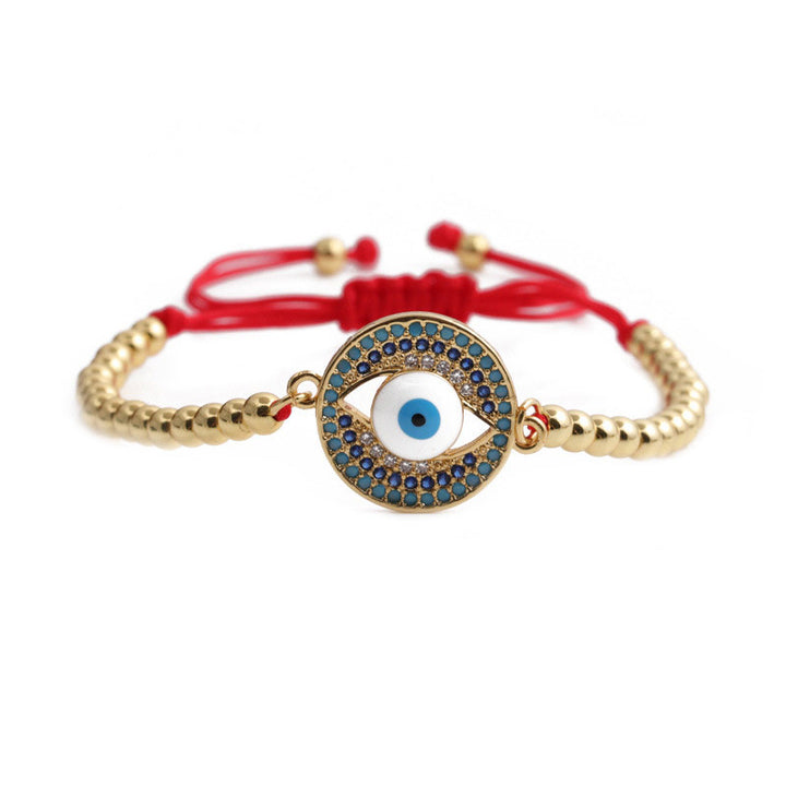 Bransoletka ochronna z czerwonego sznurka z Buddha Stones Evil Eye