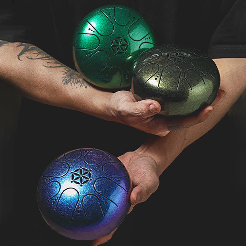 Buddha Stones , dźwięk uzdrawiający, medytacja, joga, zestaw perkusyjny, 8 nut, 5 cali, z torbą transportową