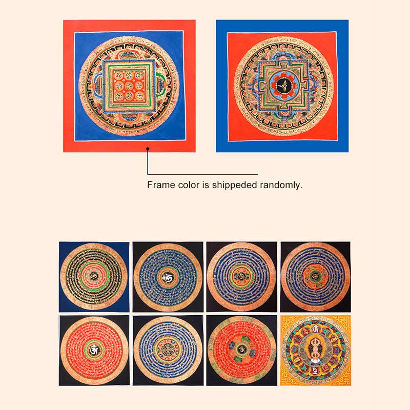 Tybetański ręcznie robiony obraz thangka Blessing Thangka Blind Box Losowy wzór kolorystyczny