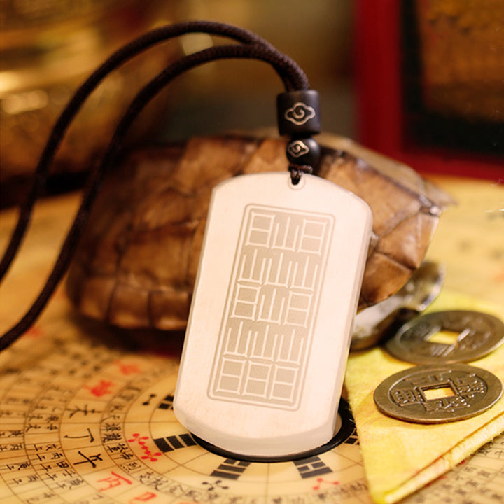 Biały Jadeit PiXiu Yin Yang Szczęście Ochrona Naszyjnik Wisiorek - image 9