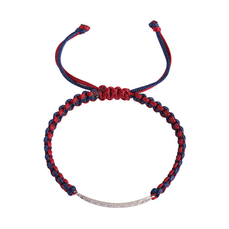 Bransoletka ochronna Buddha Stones 925 ze srebra próby 925 z amuletem pokoju