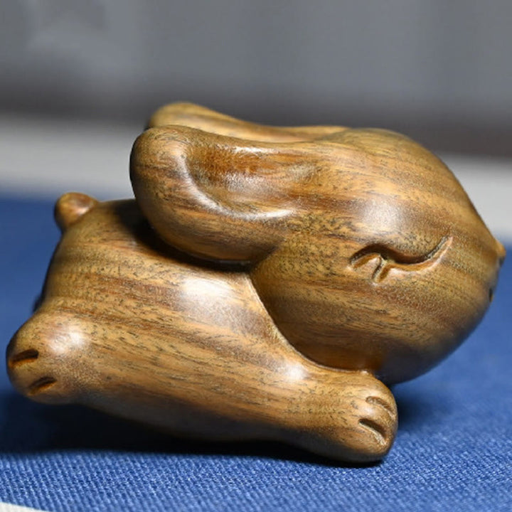 Buddha Stones Zielone Drzewo Sandałowe Małe Mini Słodkie Króliczki Króliczki Dekoracje Pokoju