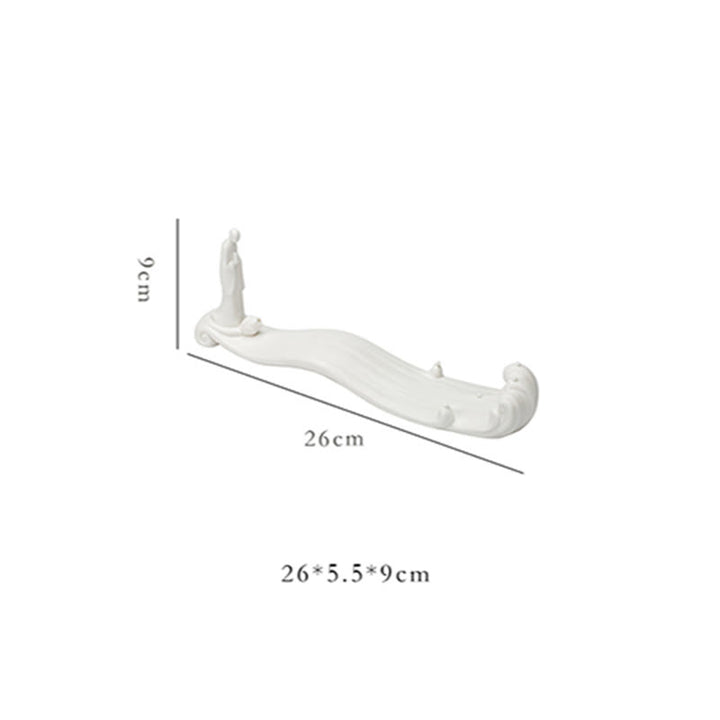 Budda Mnich Ceramiczny Morska Fala Góra Błogosławieństwo Kadzielnica Dekoracja