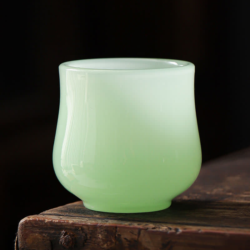 Buddha Stones Lotos Smok Feniks Kwiat Ceramiczny Filiżanka Filiżanki do Herbaty