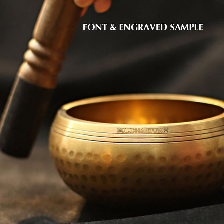 Buddha Stones Tybetańska misa dźwiękowa ręcznie robiona do relaksu i medytacji uważności Zestaw mis śpiewających