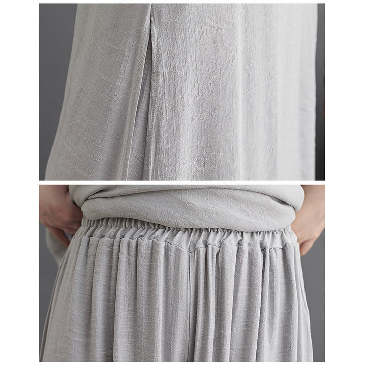 Buddha Stones Prosty wzór Medytacja Modlitwa Duchowa Praktyka Zen Joga Odzież Zestaw damski