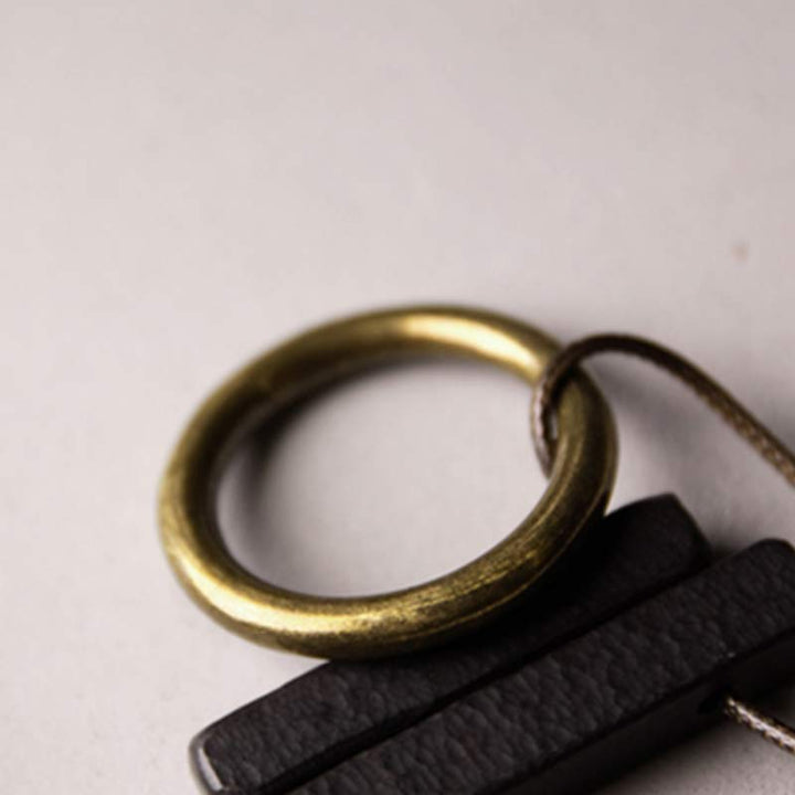 Buddha Stones Zen Circle Ebony Wood Enlightenment Wisiorek - image 8