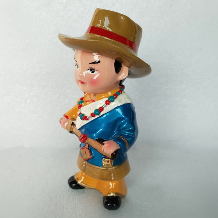 Buddha Stones malowane ręcznie tybetańskie figurki kreatywny dom biuro dekoracja samochodu ozdoba