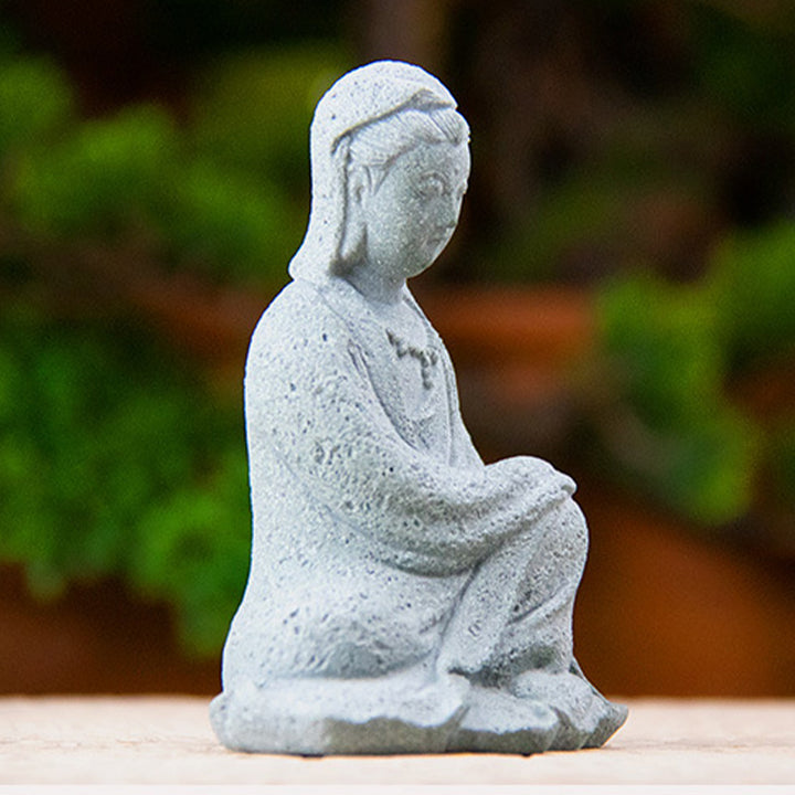 Buddha Stones Avalokitesvara Statuetka Błogosławieństwo Dekoracja Domu