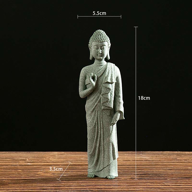 Buddha Stones Tybetańska Medytacja Kontemplacja Budda Spokój Współczucie Statua Figurka Dekoracja
