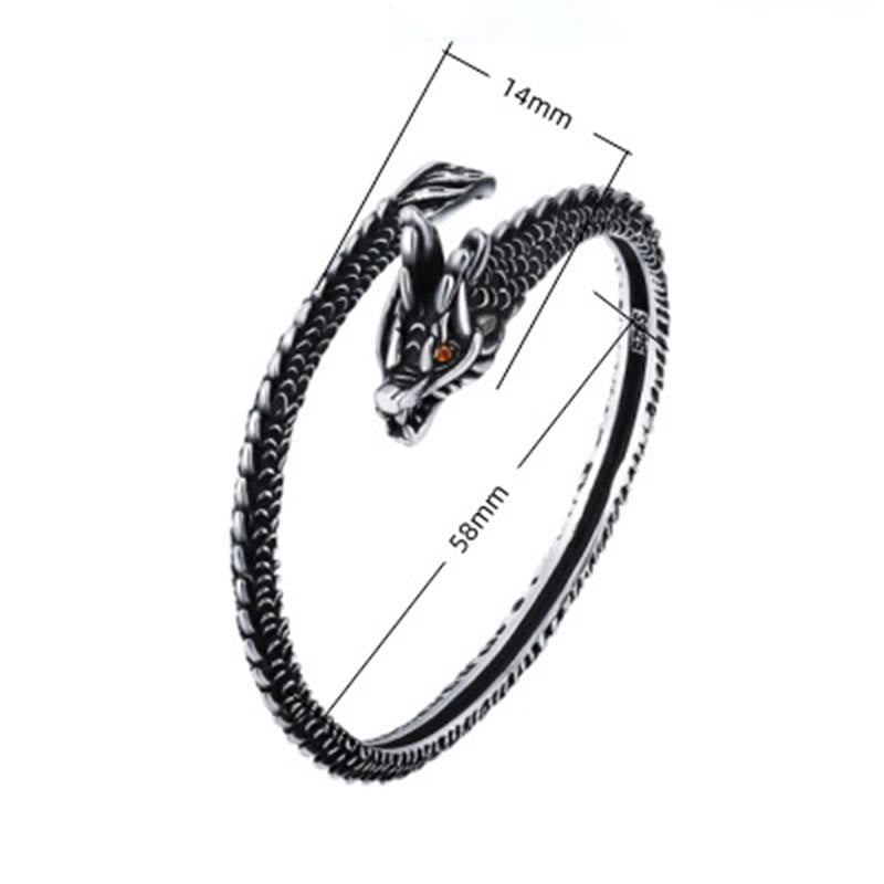 Bransoletka ochronna na Buddha Stones ze wzorem łusek smoka