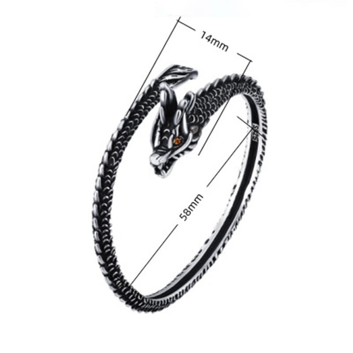 Bransoletka ochronna na Buddha Stones ze wzorem łusek smoka