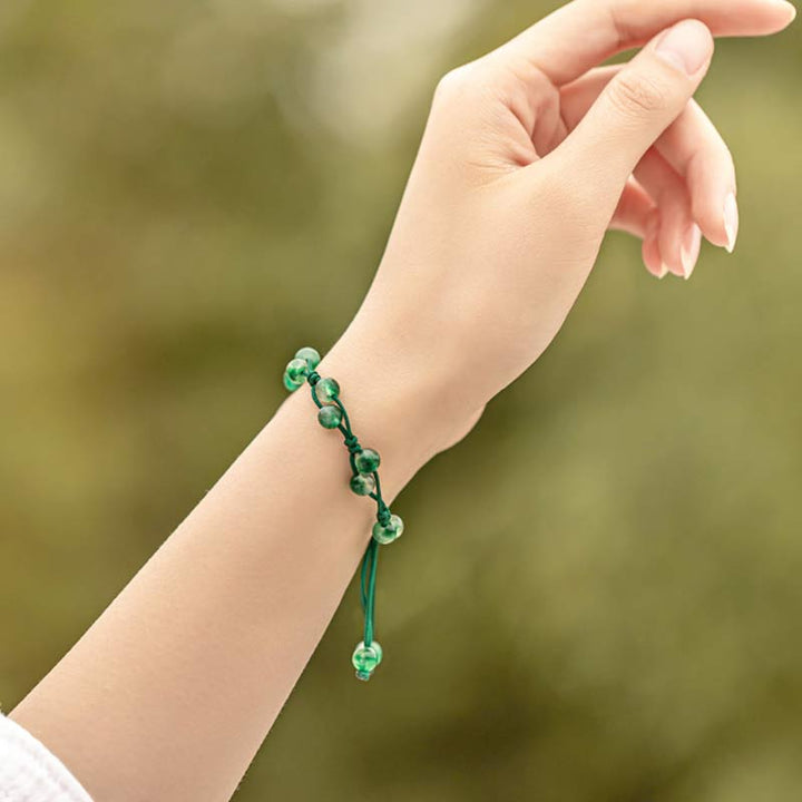 Bransoletka Buddha Stones Red Agat Moss Agat Cinnabar Calm