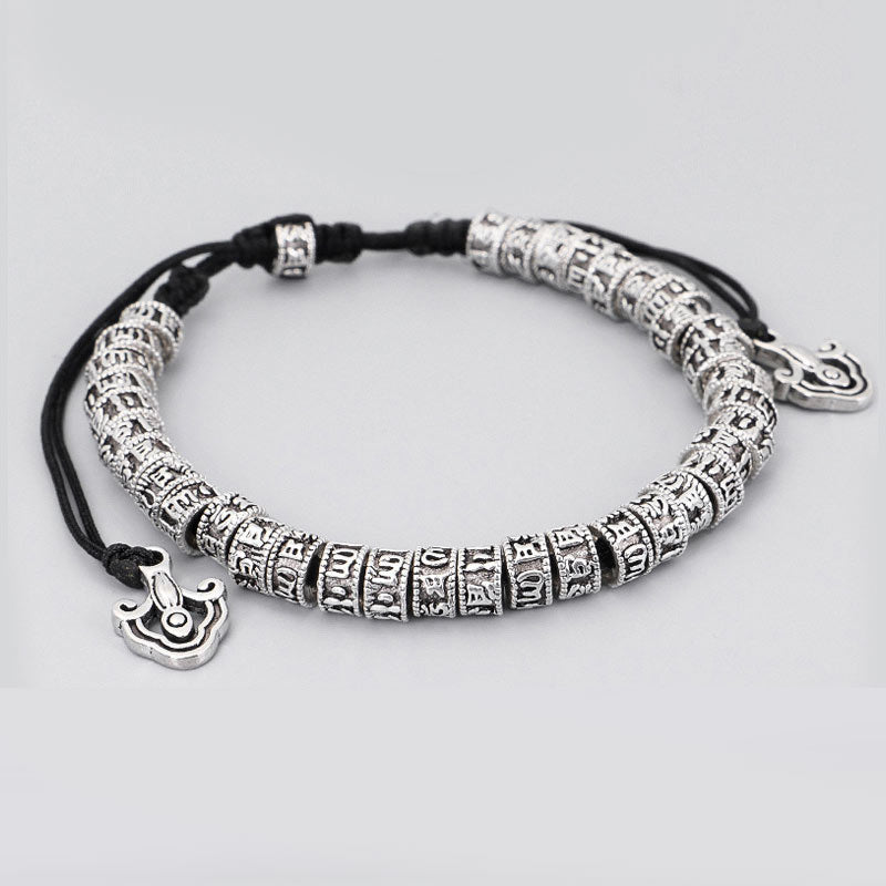 Bransoletka czystości z Buddha Stones, ręcznie robiona, tybetańska, z mantrą