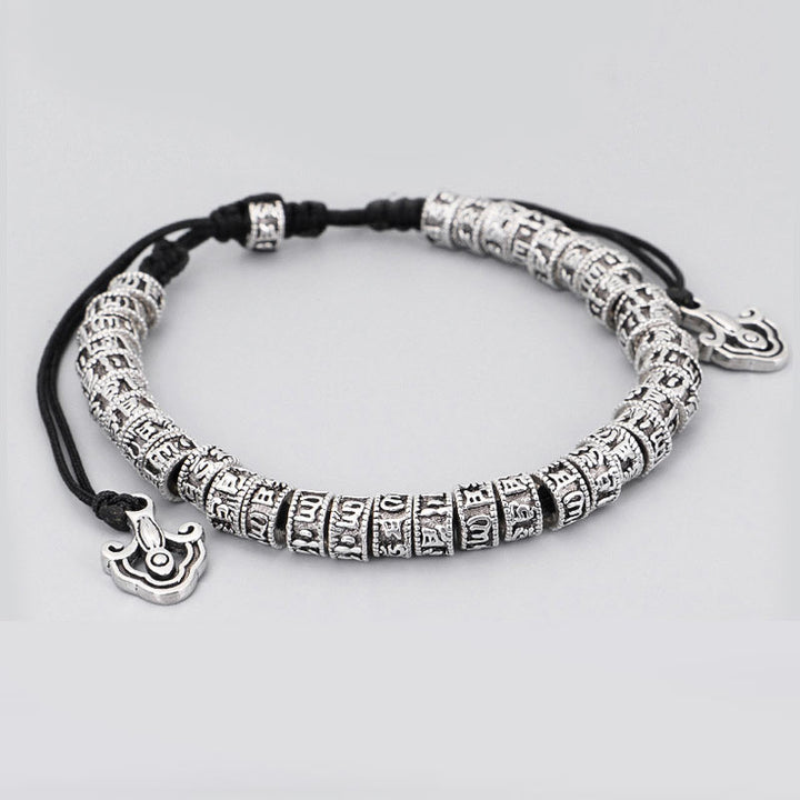 Bransoletka czystości z Buddha Stones, ręcznie robiona, tybetańska, z mantrą