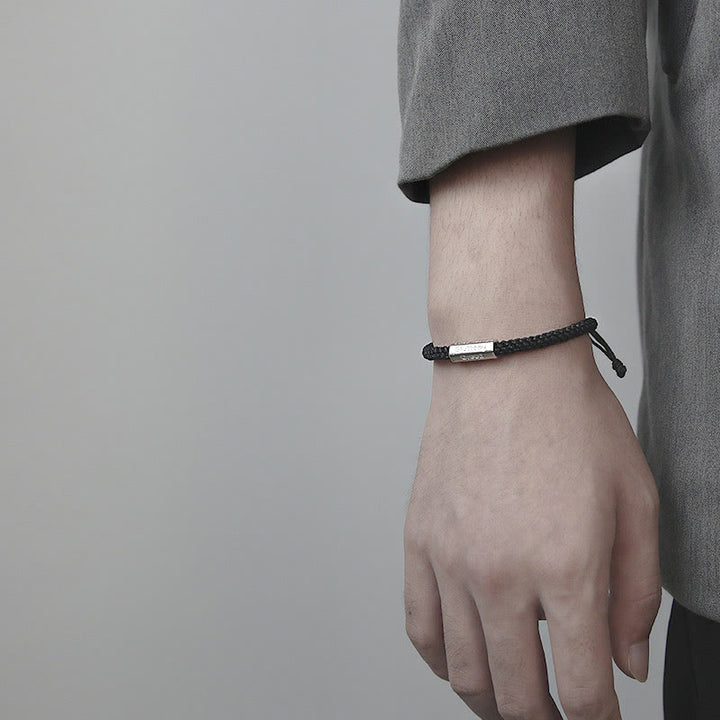 Bransoletka pleciona ze sznurka Siedem grzechów głównych Siedem cnót