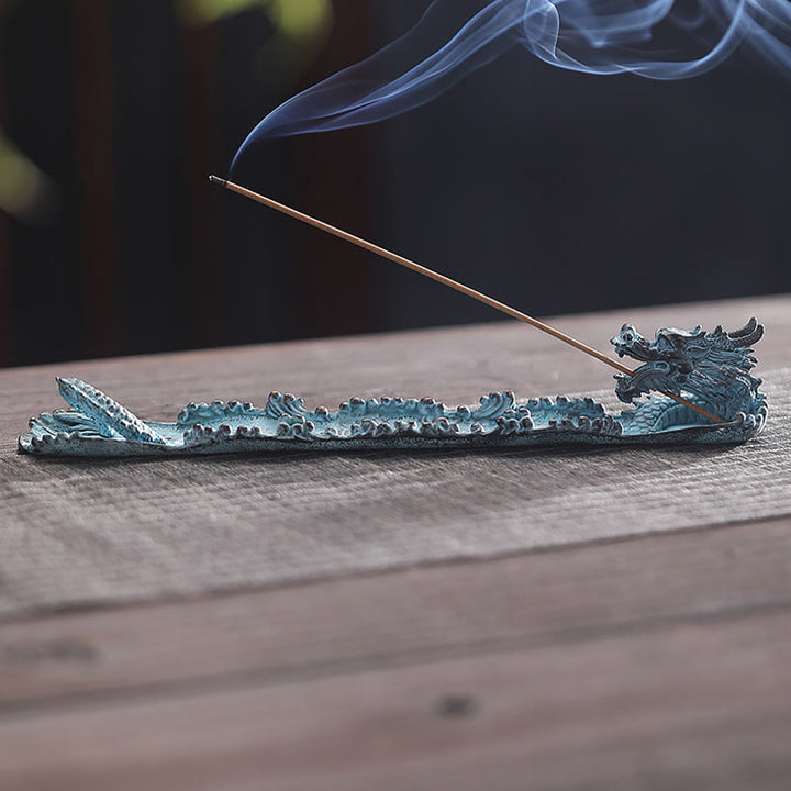Buddha Stones Pomyślny Smok Siła Stop Kadzidło Palnik Dekoracja