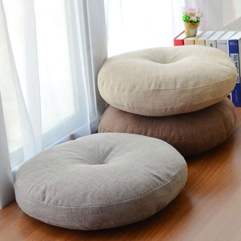 Buddha Stones Lotos Prosty Wzór Lniana Poduszka Medytacyjna Siedzenie Dekoracja Domu Salon - image 2