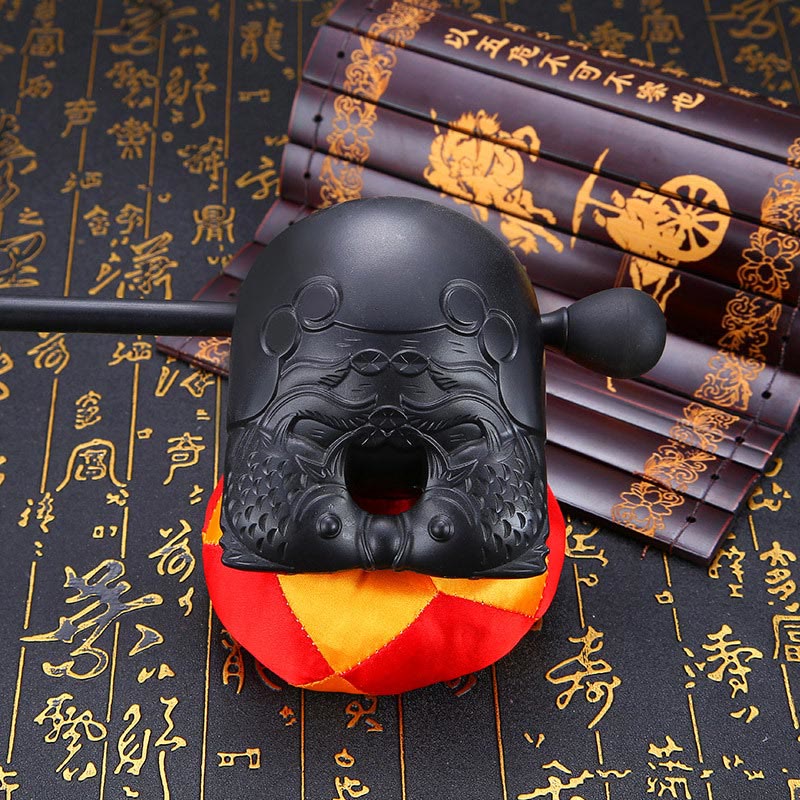 Wzór ryby Koi Mindfulness Buddyjska świątynia Mokugyo Drewniany bęben na ryby