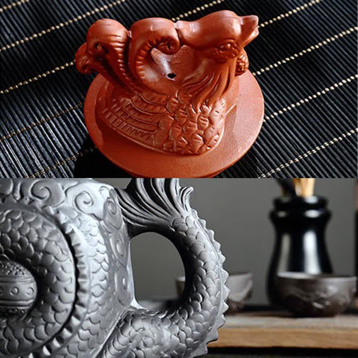 Ceramiczny czajniczek Vintage Dragon Phoenix