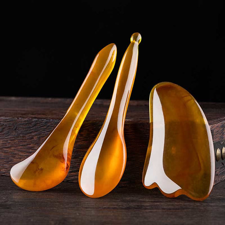 Zestaw narzędzi do masażu całego ciała i twarzy Gua Sha z żywicy