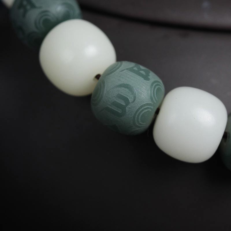 Bransoletka ochronna Buddha Stones White Bodhi Six True Words