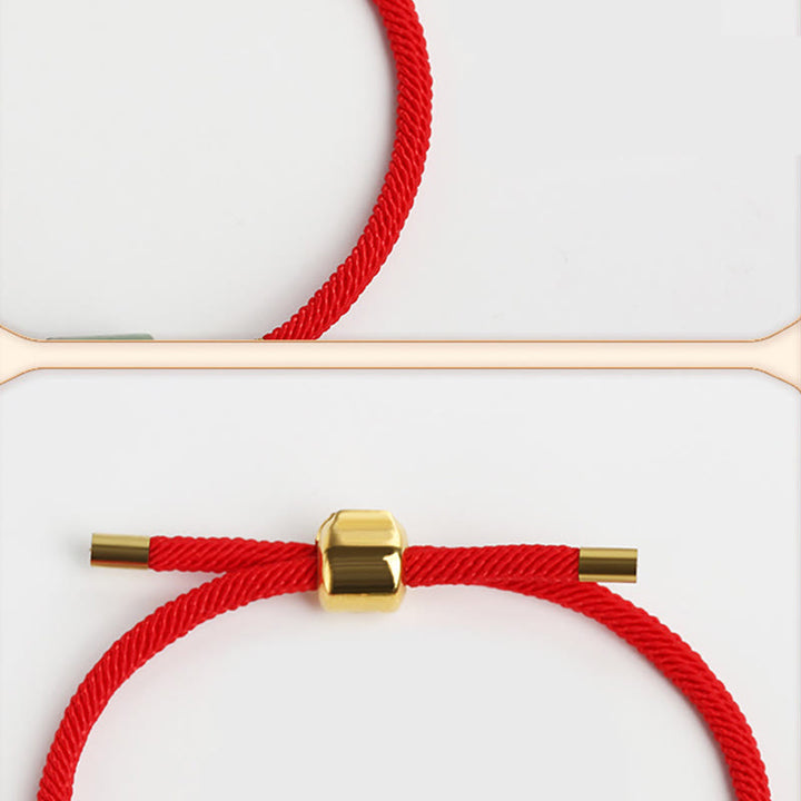 Buddha Stones Tybet Ręcznie Robione Zielony Awenturyn Czerwony Kamień Malachit Ochrona Szczęścia Bransoletka z Plecionej Linii