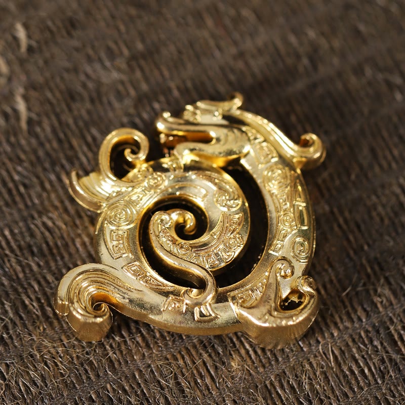 Buddha Stones Miniaturowy Pomyślny Wzór Smoka Medytacja Stop Cynkowy Mały Podgrzewacz Kadzidełek