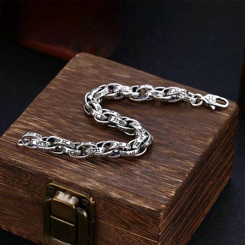 Buddha Stones Tybetańskie Om Mani Padme Hum Rzeźbiony Amulet Bransoletka Kreatywności