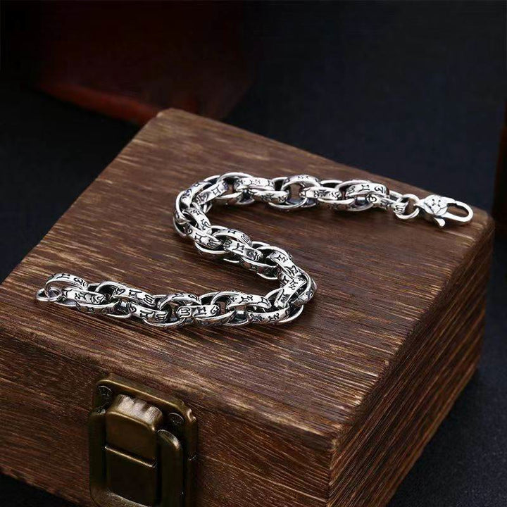 Buddha Stones Tybetańskie Om Mani Padme Hum Rzeźbiony Amulet Bransoletka Kreatywności