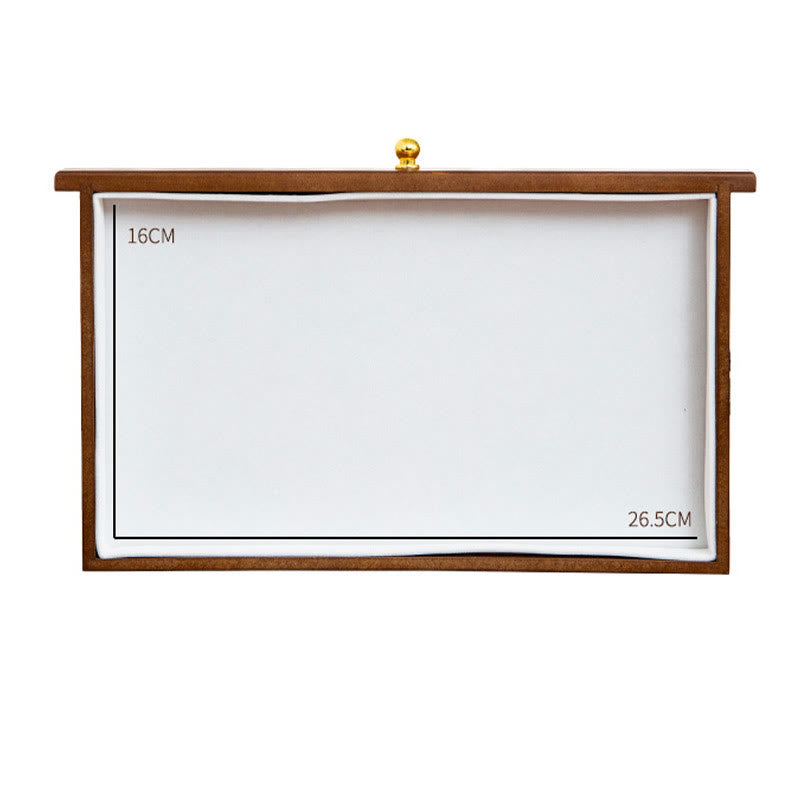 Drewniane pudełko na biżuterię w stylu retro z Buddha Stones, trójwarstwowe pudełko do przechowywania biżuterii