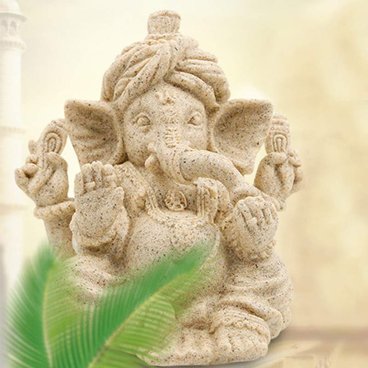 Ganesh Ganpati Słonia Statua Błogosławieństwo Ochrona Dekoracja Domu