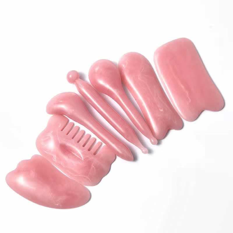 Zestaw narzędzi do masażu całego ciała i twarzy Gua Sha z żywicy