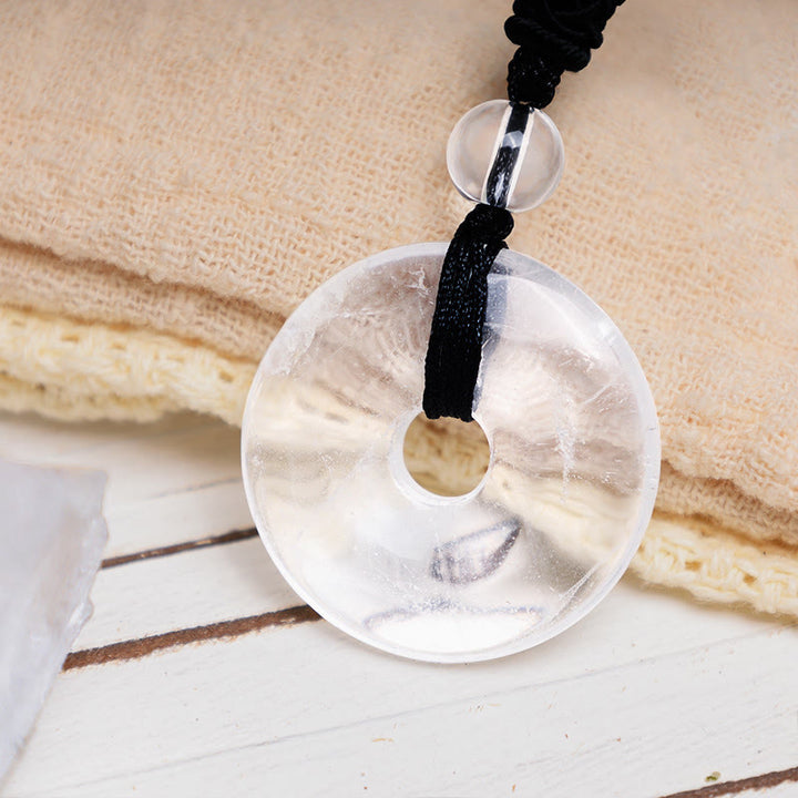 Wisiorek z Buddha Stones, szczęśliwa moneta, uzdrawiający kryształ, naszyjnik z kamieni szlachetnych