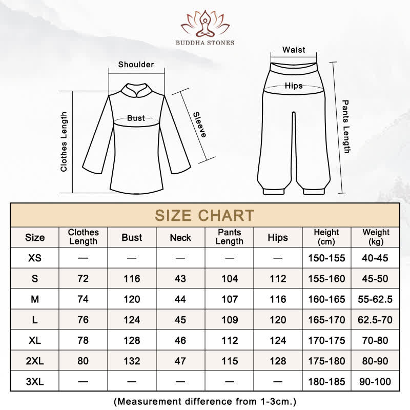 Buddha Stones Tai Chi Qigong Medytacja Modlitwa Duchowa Praktyka Zen Unisex Bawełniany Lniany Zestaw Ubrań - image 26