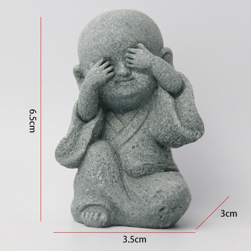 Buddha Stones Medytacja Modlitwa Mnich Statua Buddy Spokój Dekoracja Domu