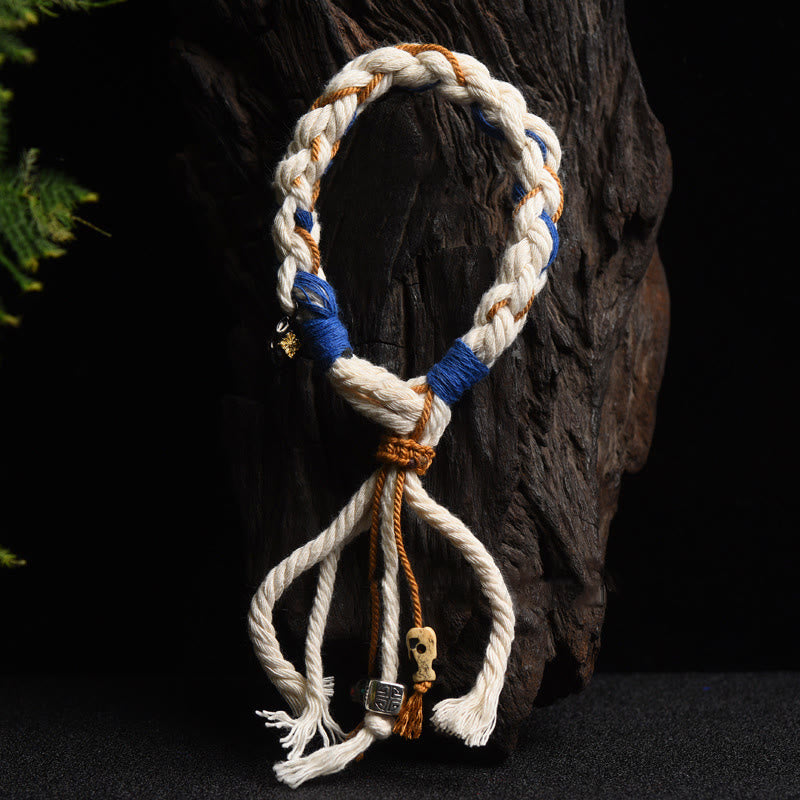 Buddha Stones Tybet Zakiram Bogini Bogactwa Thangka Ręcznie Robiona Bransoletka Szczęścia