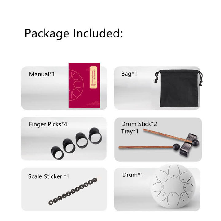 Zestaw perkusyjny Steel Tongue Drum Sound Healing Meditation Yoga