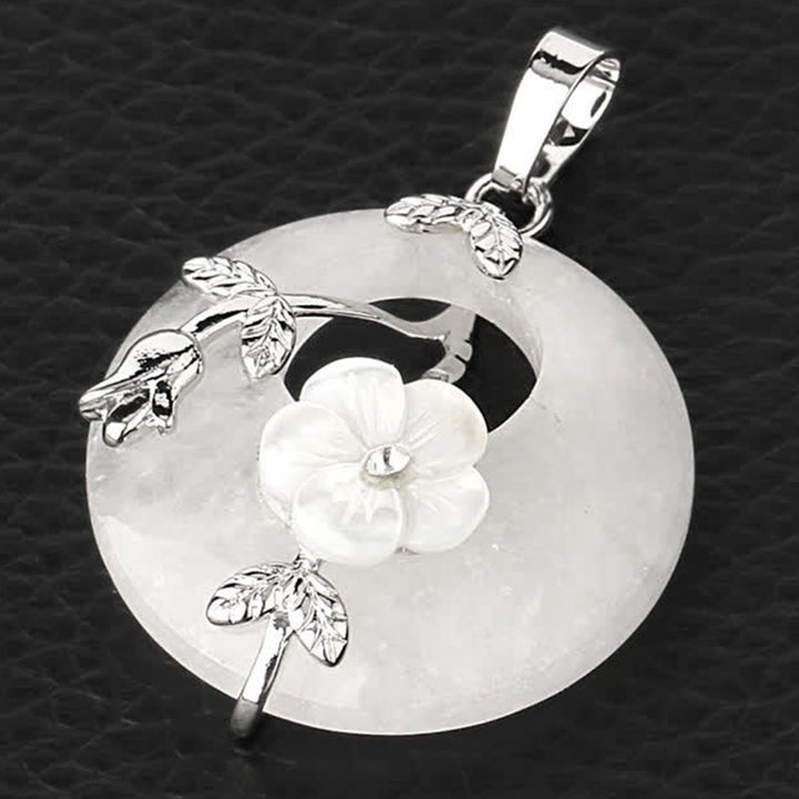 Buddha Stones Różne Kryształy Ametyst Zielony Awenturyn Kwiat Uzdrawiający Naszyjnik Wisiorek