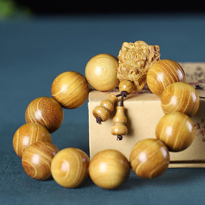 Buddha Stones, palisander, zielone drzewo sandałowe, małe liście, czerwone drzewo sandałowe, rzeźbiony smok, bransoletka ochronna