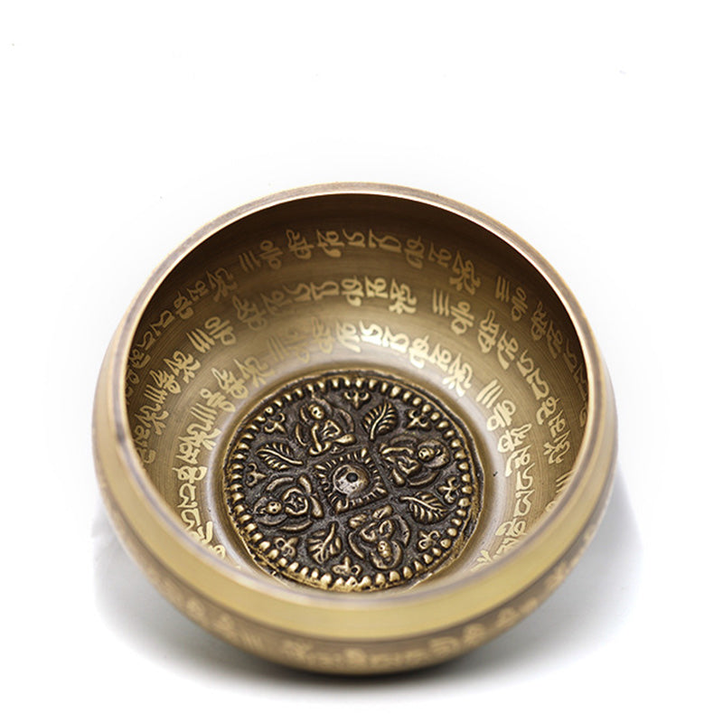 Buddha Stones Tybetańska misa dźwiękowa ręcznie robiona do jogi, uważności i medytacji, zestaw mis śpiewających