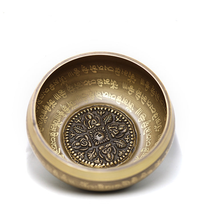 Buddha Stones Tybetańska misa dźwiękowa ręcznie robiona do jogi, uważności i medytacji, zestaw mis śpiewających