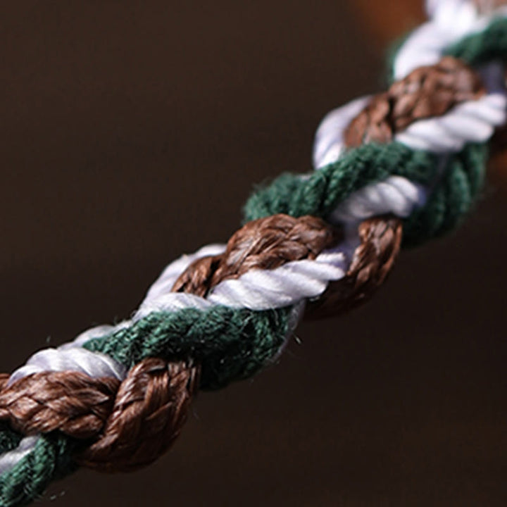 Buddha Stones Ręcznie robione Tybetańskie Srebro 925 Srebro Zakiram Bogini Bogactwa Ochrona Kości Wielbłąda Bransoletka pleciona