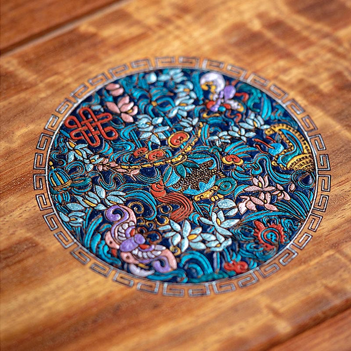 Antyczne ręcznie robione pudełko do przechowywania biżuterii z palisandru, zamykane, duże, dwuwarstwowe, drewniane pudełko na prezenty z kwiatami