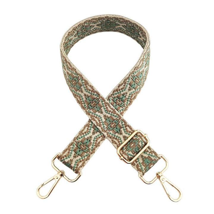 Wielokolorowe haftowane paski do toreb na ramię